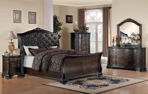 2 queen bed room. Burgundy tufted leather headboards, Parisian Steam Punk  style! - Picture of The Cromwell, Las Vegas - Tripadvisor