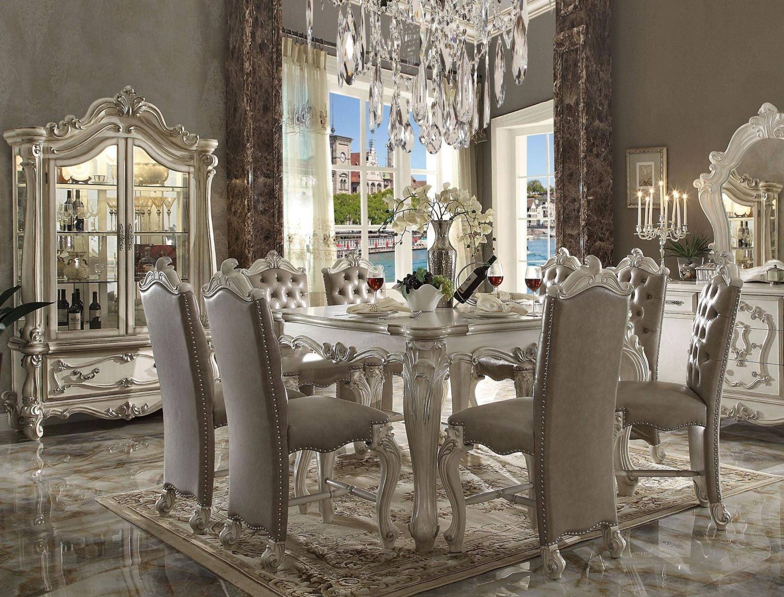 acme versailles dining room set