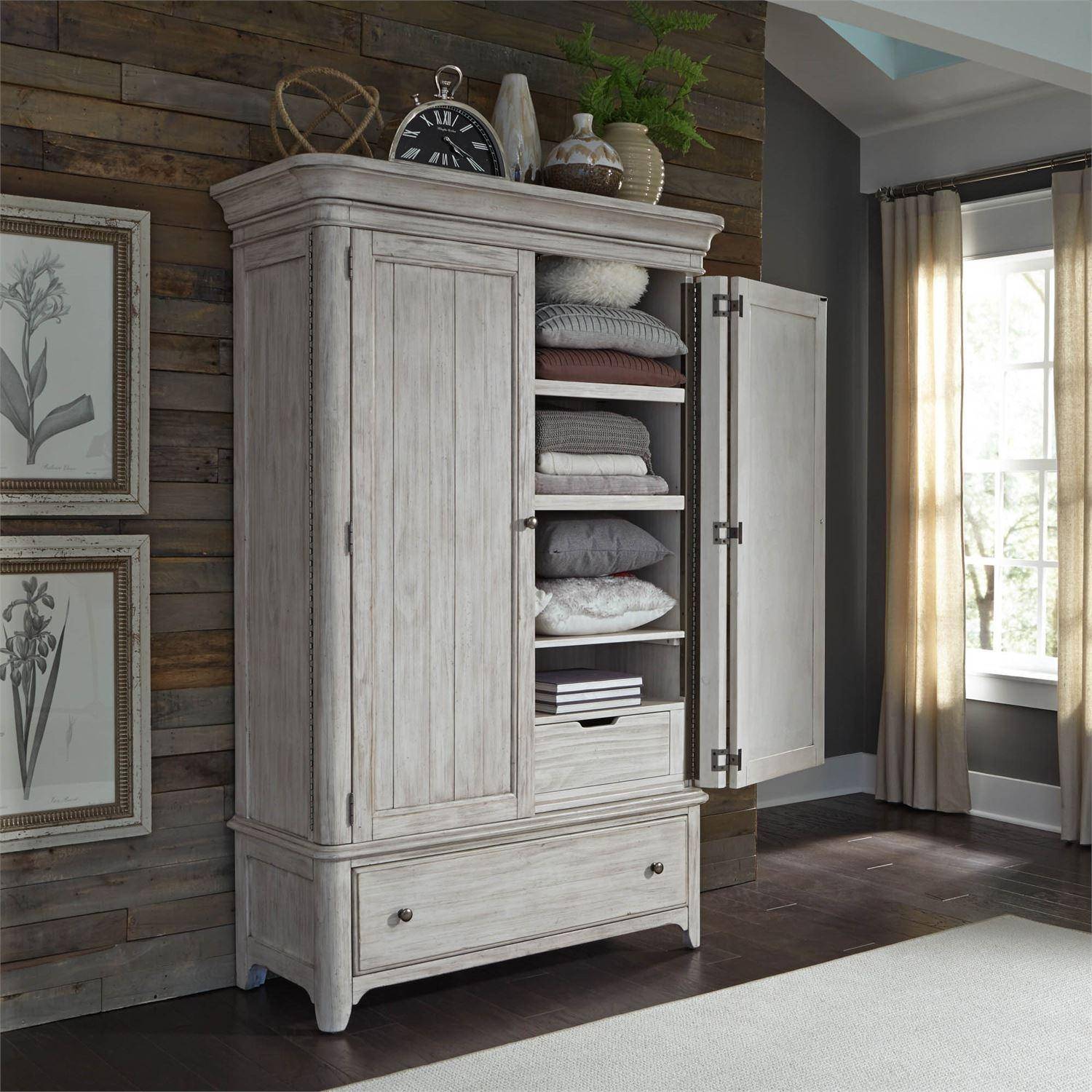 Buy Liberty Furniture Farmhouse Reimagined (652-BR) Armoire Armoire in ...