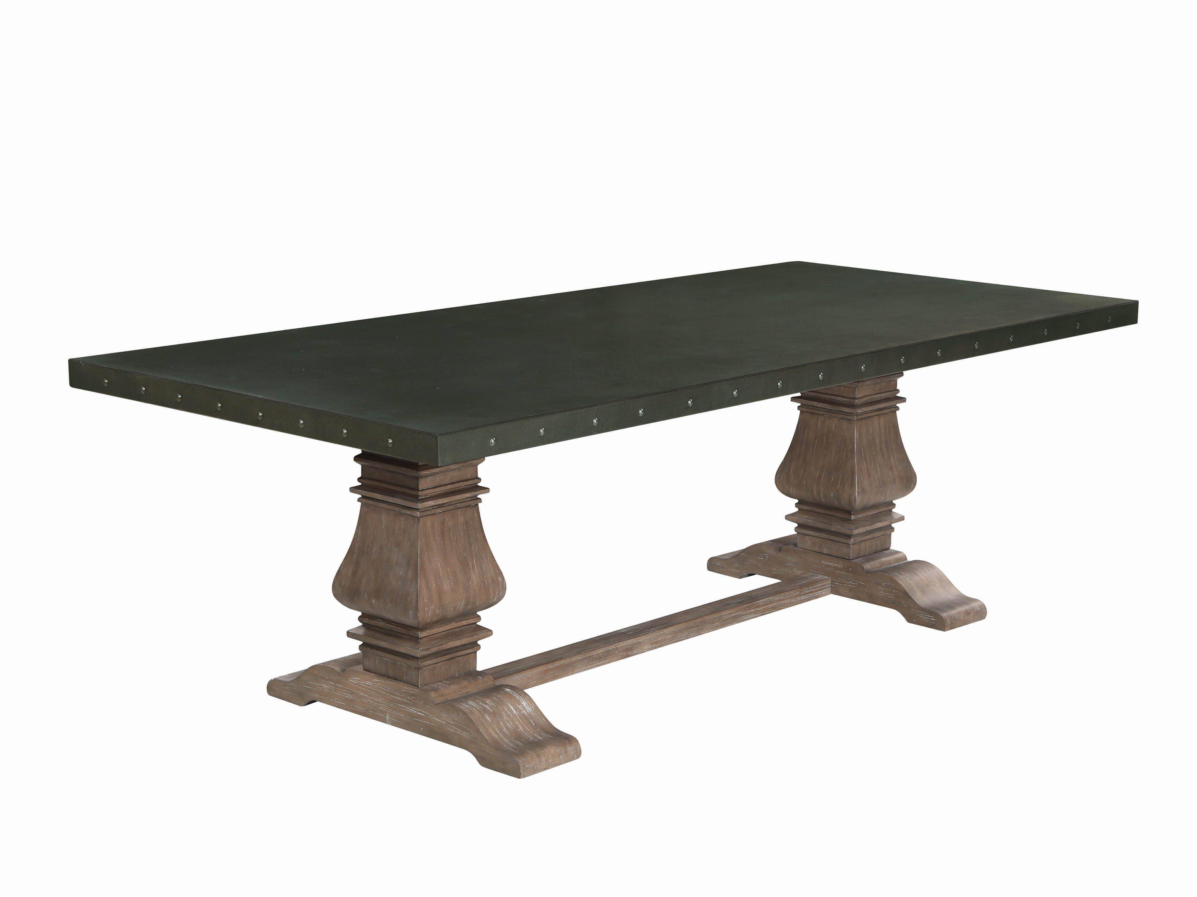 Buy Coaster Mapleton Rectangle dining table in Brown, Gray, Wood online