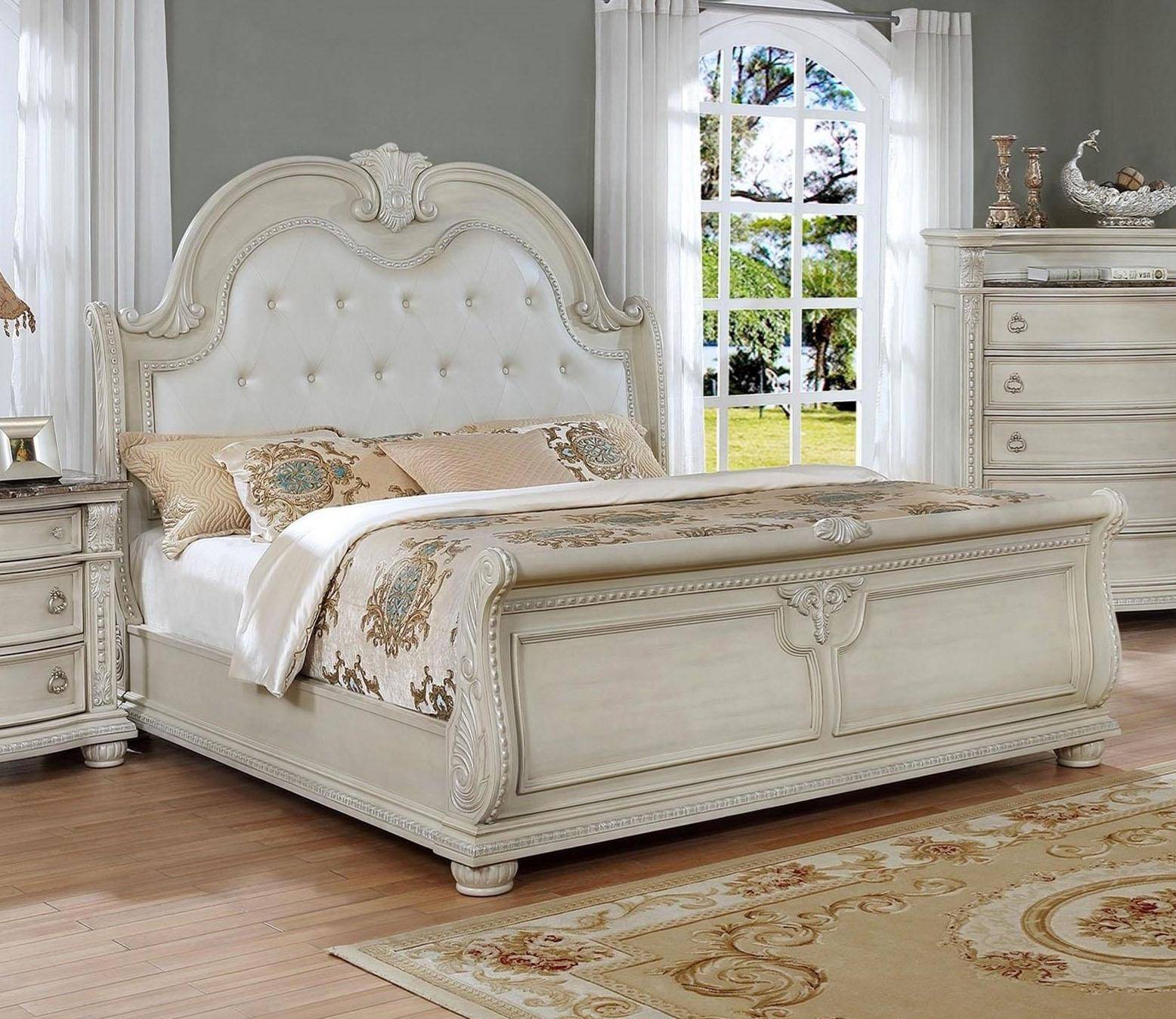 Stanley Collection Bedroom Set, Antique Platinum Finish B9506