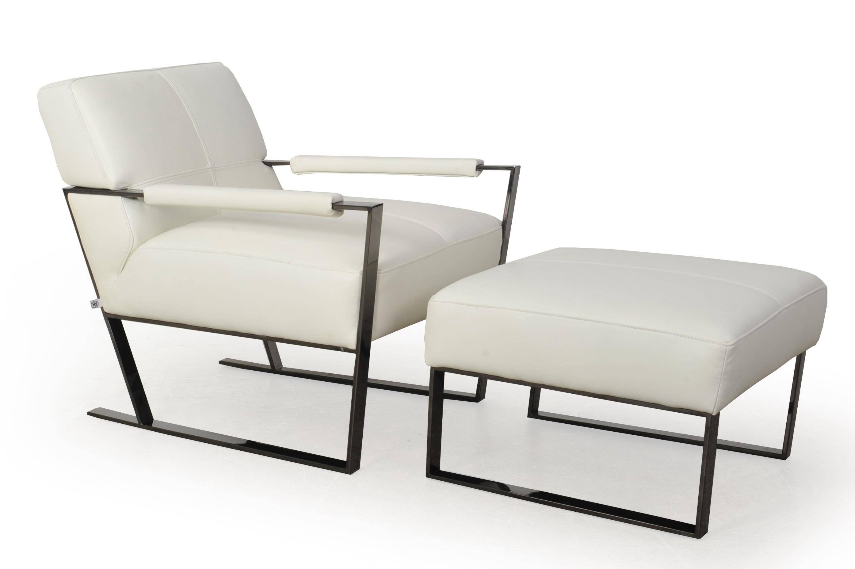 Buy Moroni 537w Uno Arm Chair Set 2 Pcs In White Top Grain Leather Online