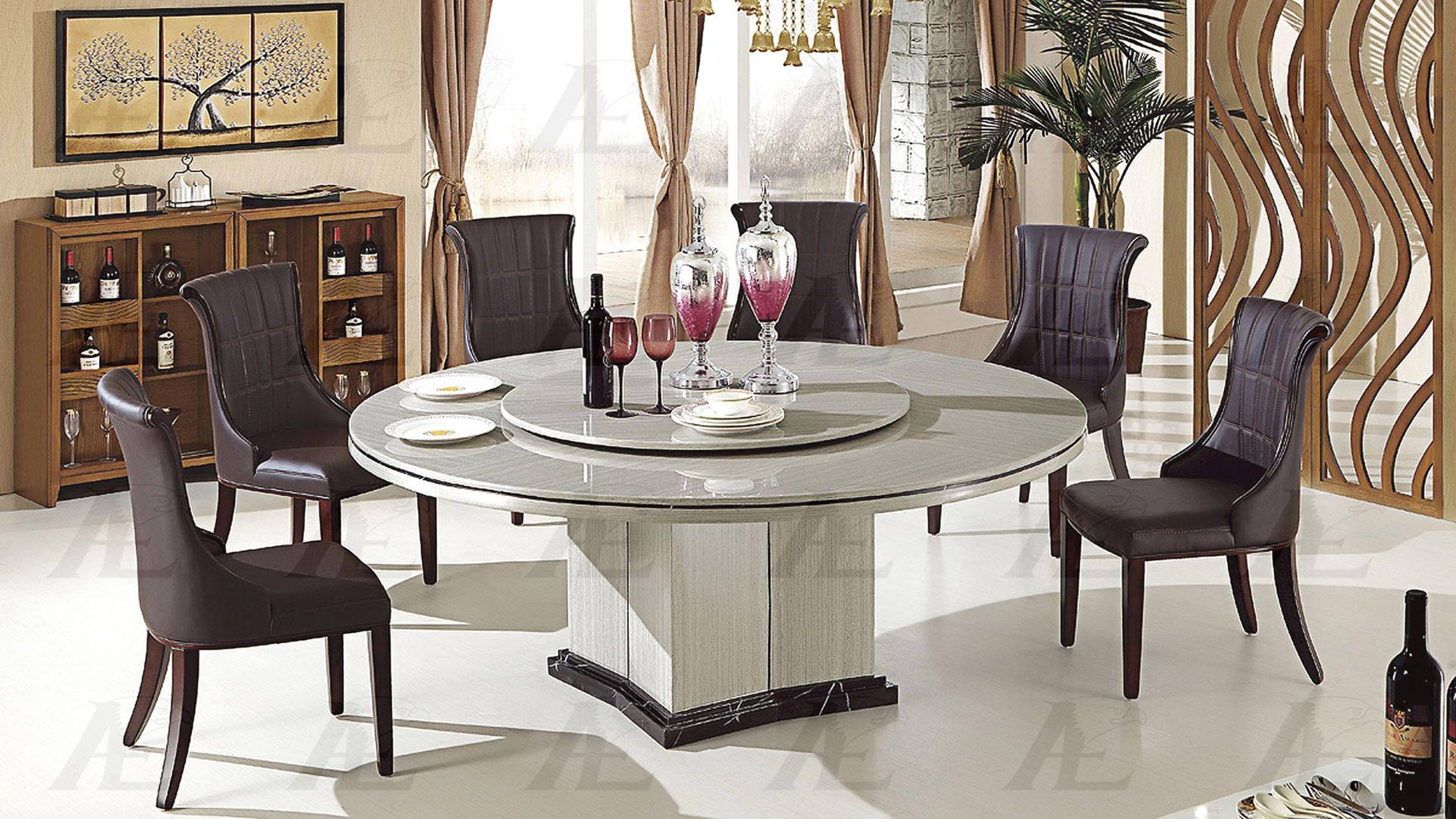 Buy American Eagle DT-H61 Dining Table in Gray, Marble online