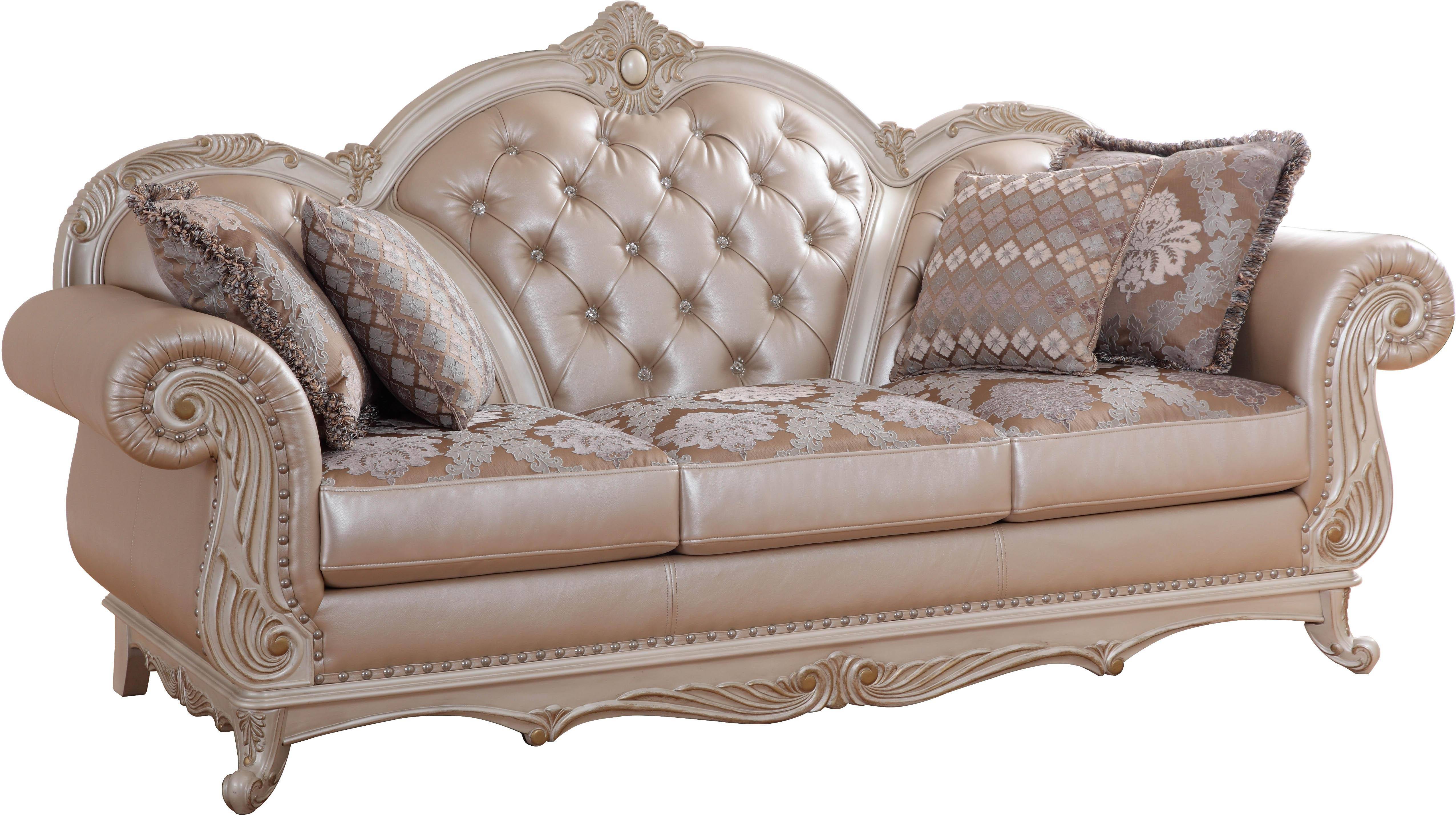 bonded pearl leather sofa