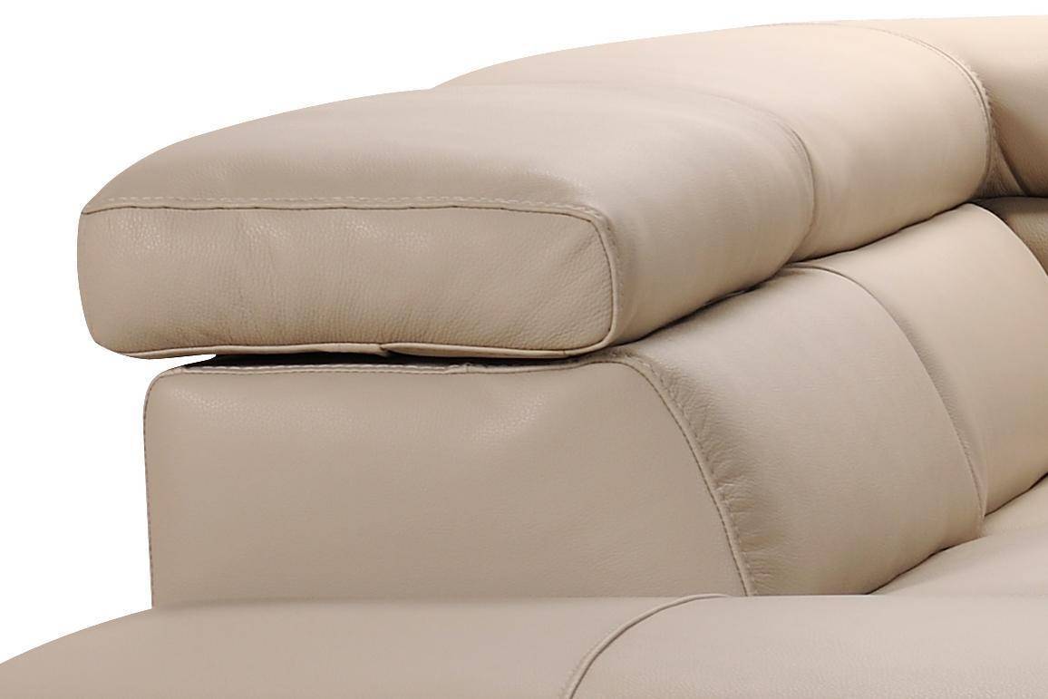 gypsum leather sofa by loon peak