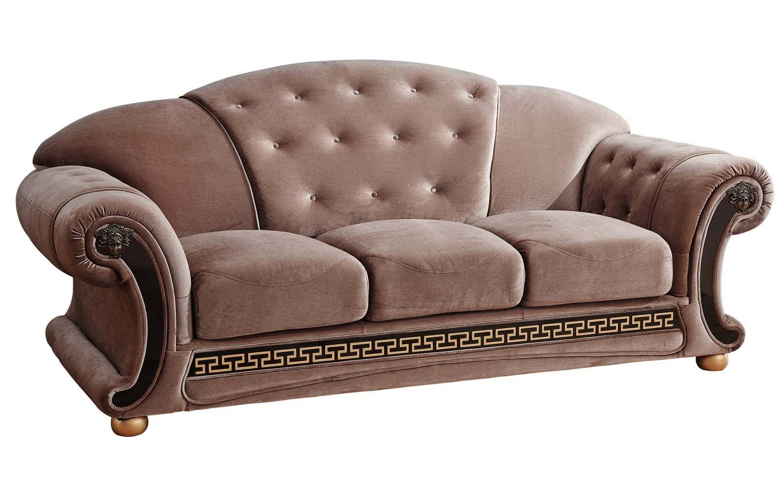 Buy Esf Apolo Sofa Loveseat 2 Pcs In Brown Fabric Fabric Online