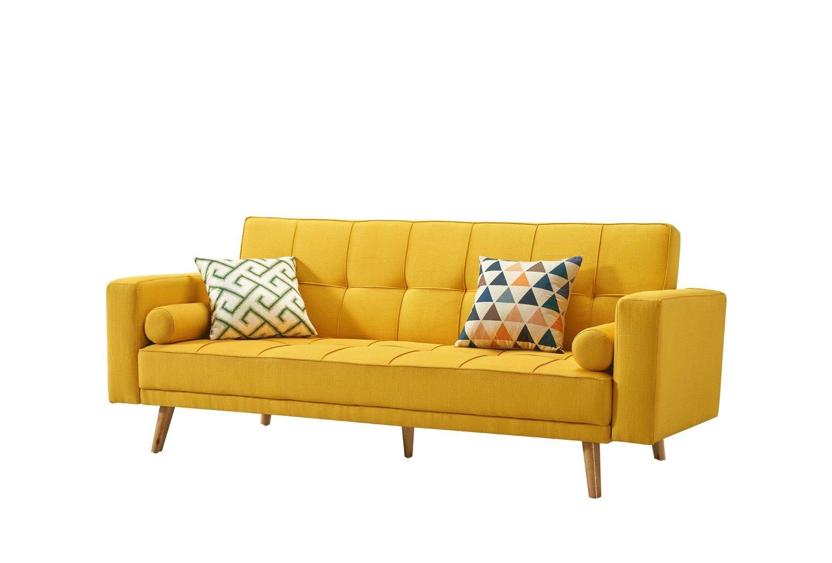 116 sofa bed yellow set