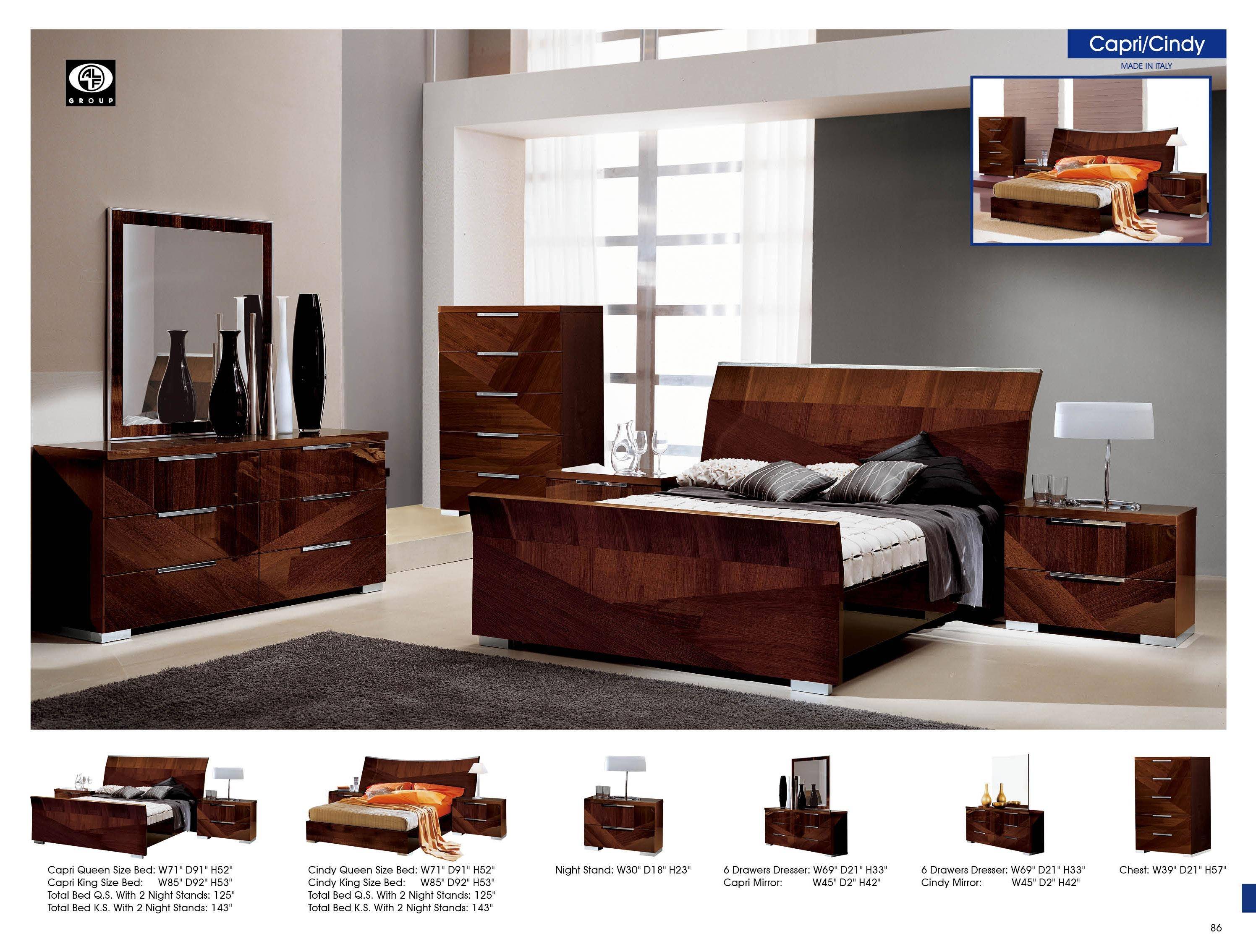Riviera Queen Size Bedroom Set by ALF Group