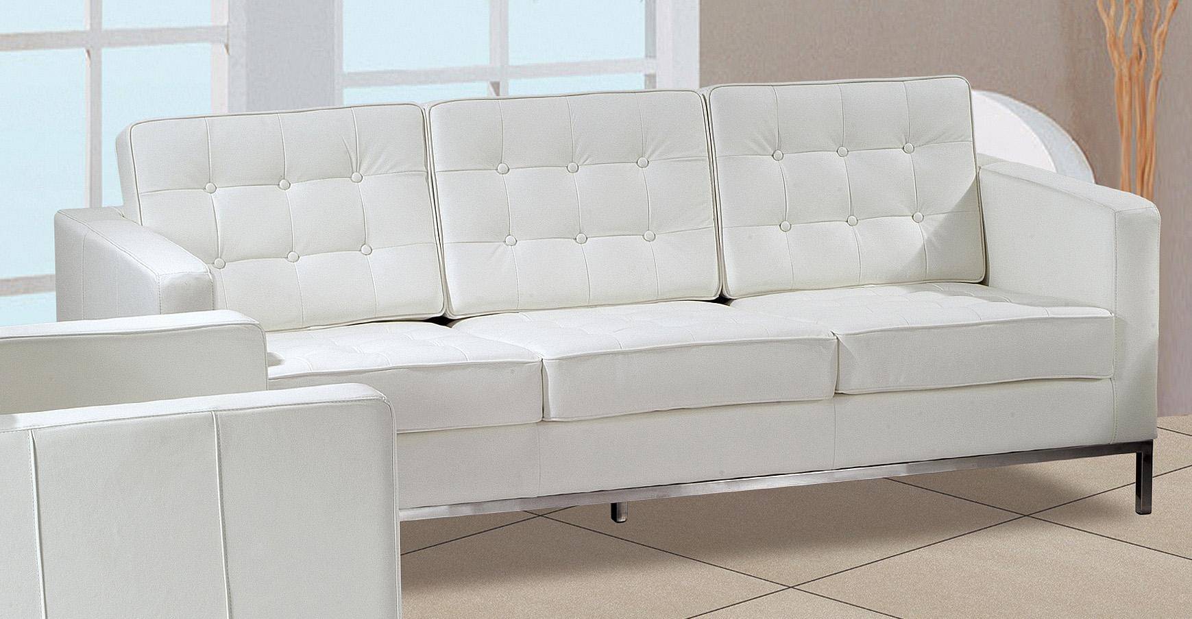 white leather sofa clearance