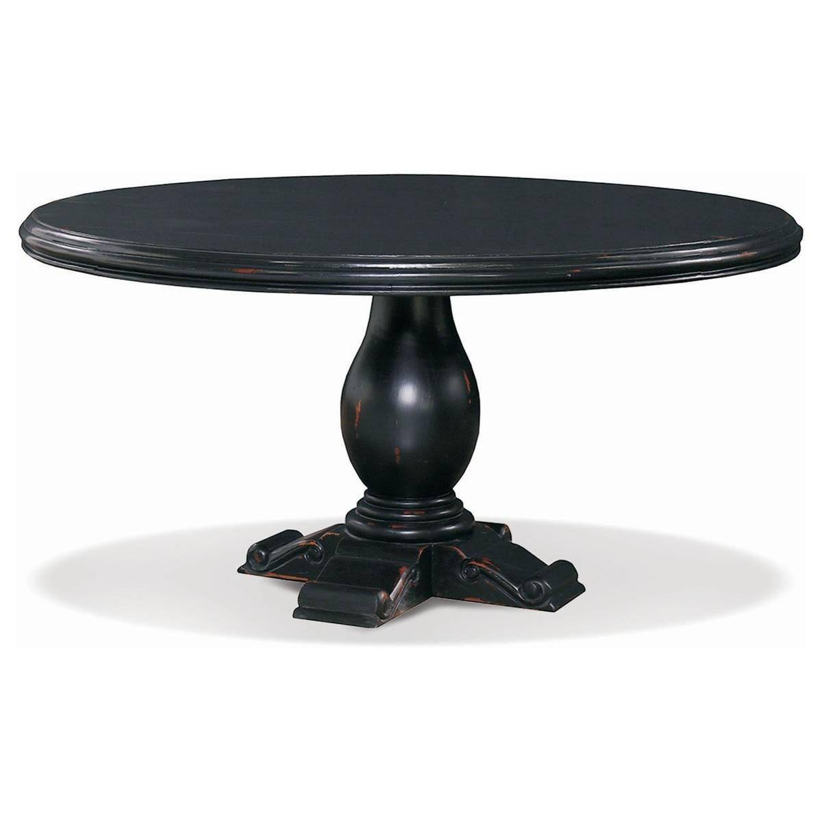 Buy Bramble 24268 Dining Table In Black Solid Hardwood Online