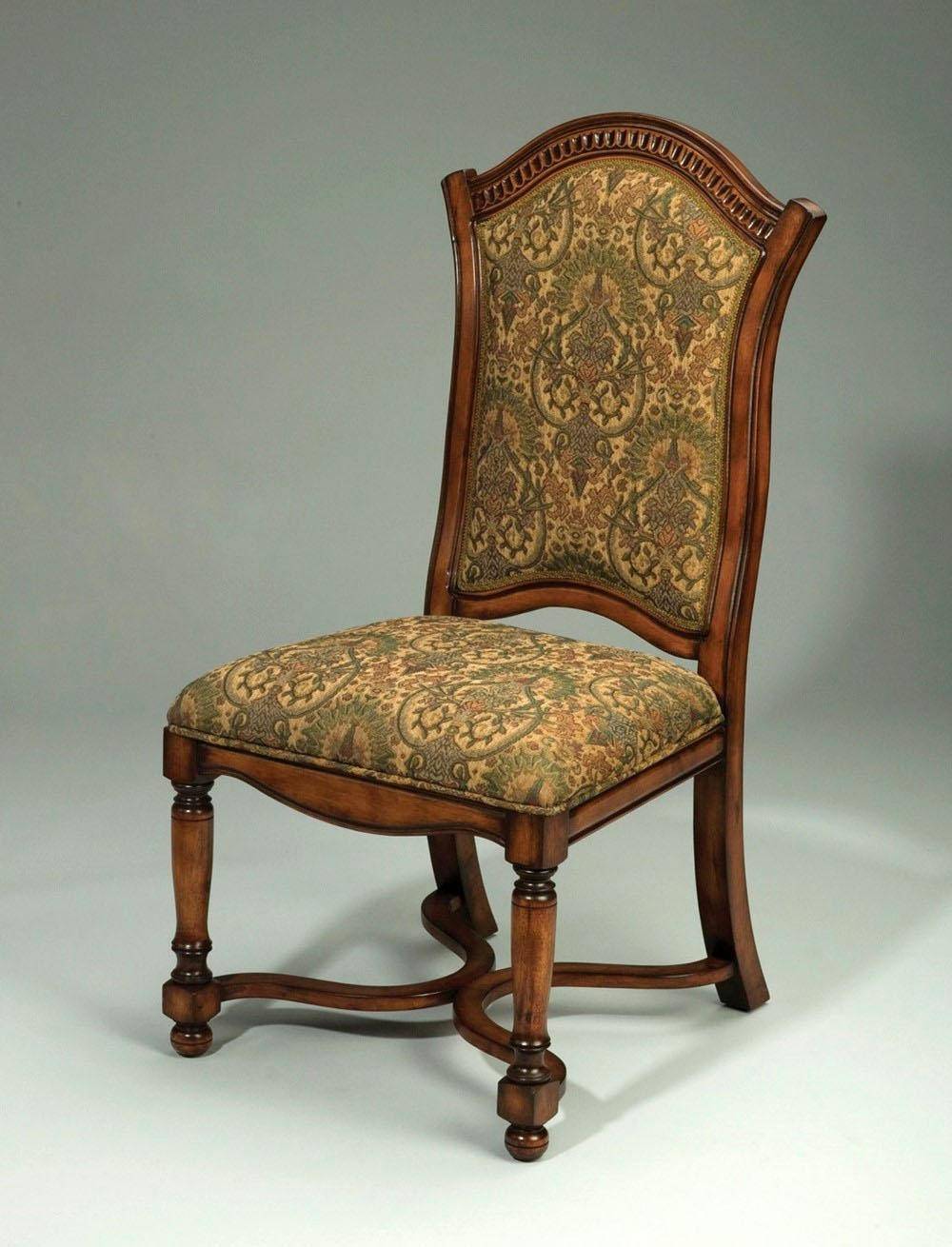 Buy AA Importing 38634 Dining Side Chair 2 Pcs in Dark Brown, Multi