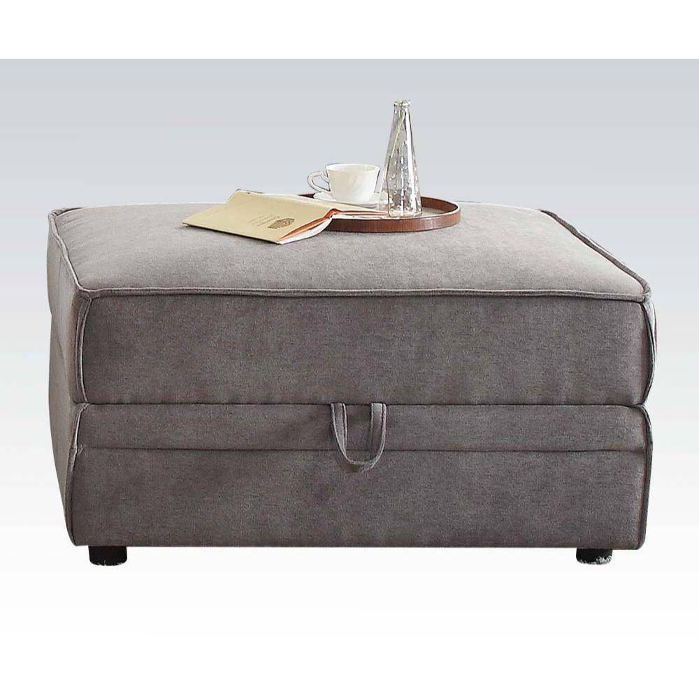 Buy ACME Bois Modular Sectional Sofa in Gray, Velvet online