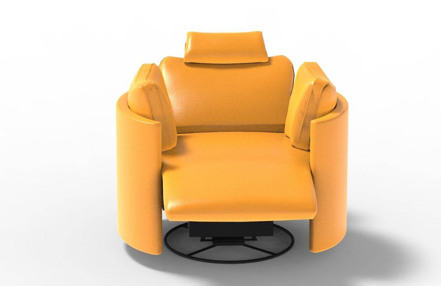 Buy Soflex Melany Recliner Chair in Yellow, Leatherette online