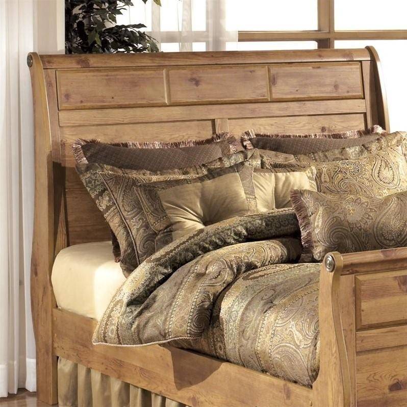 Buy Ashley Bittersweet Queen Sleigh Bedroom Set 5 Pcs In Light Brown Wood Online