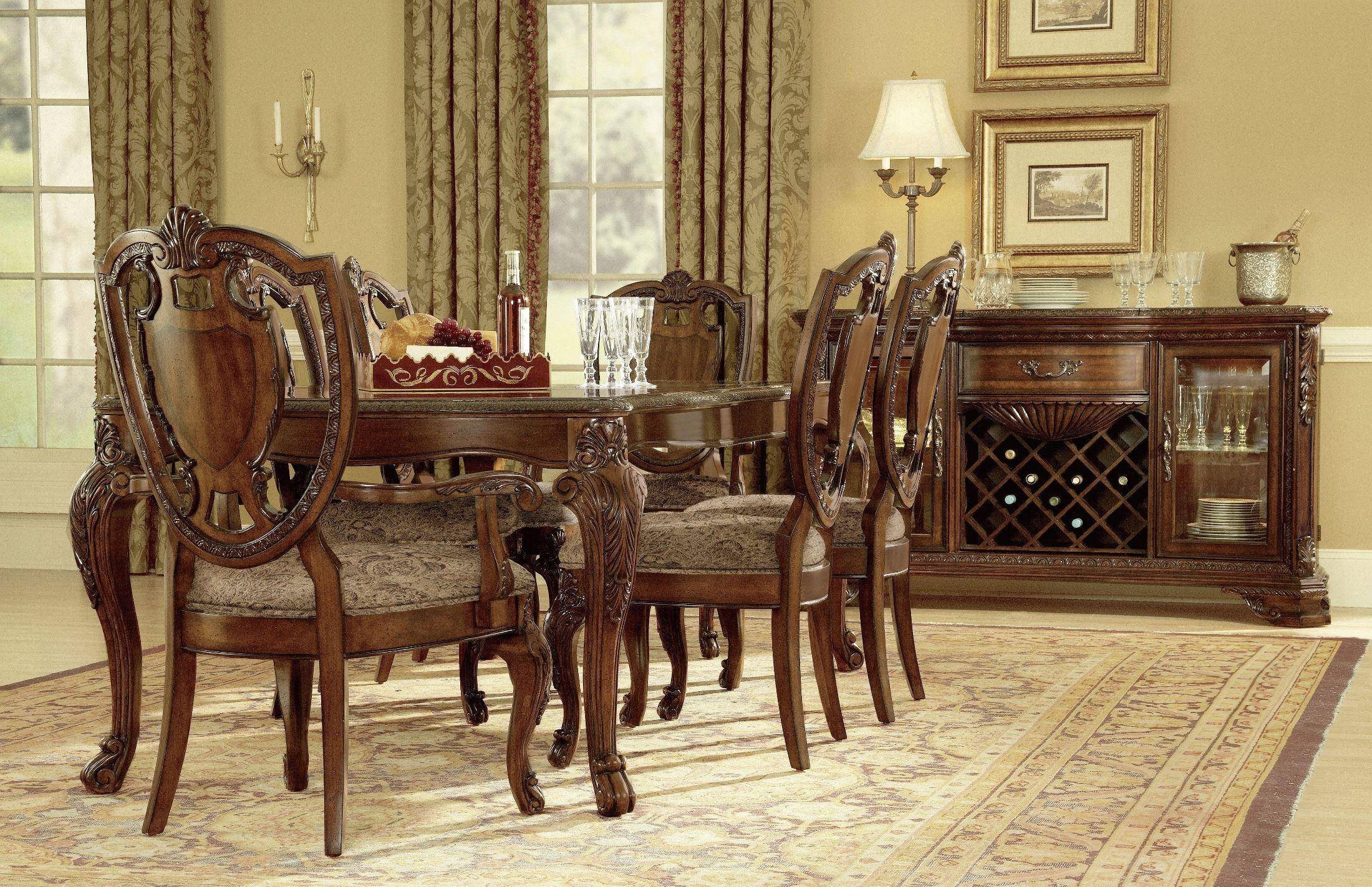 Buy a.r.t. furniture Old World Dining Room Set 5 Pcs in Cherry, Lacquer