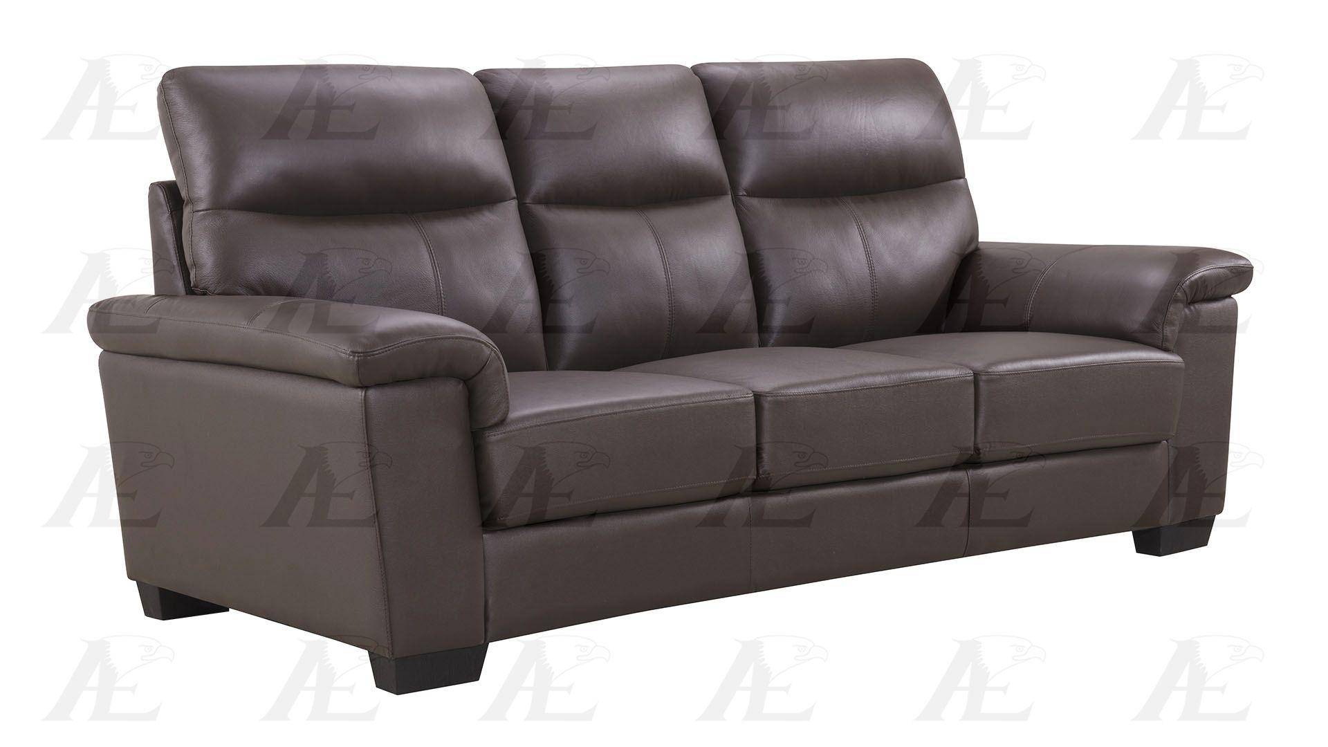 Buy American Eagle EK515-DB Sofa Set 2 Pcs in Dark Brown, Genuine ...