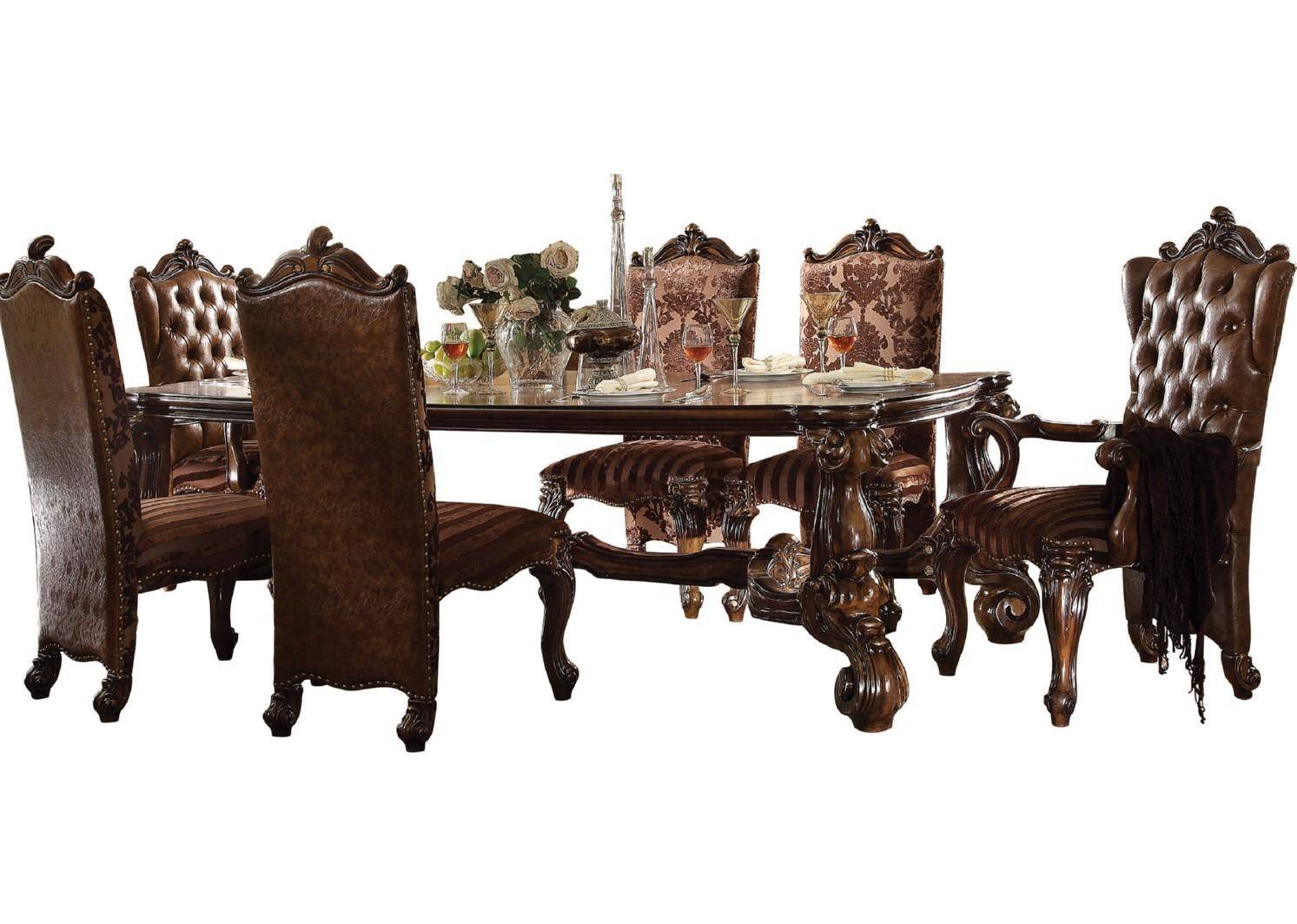 acme furniture kitchen table brown