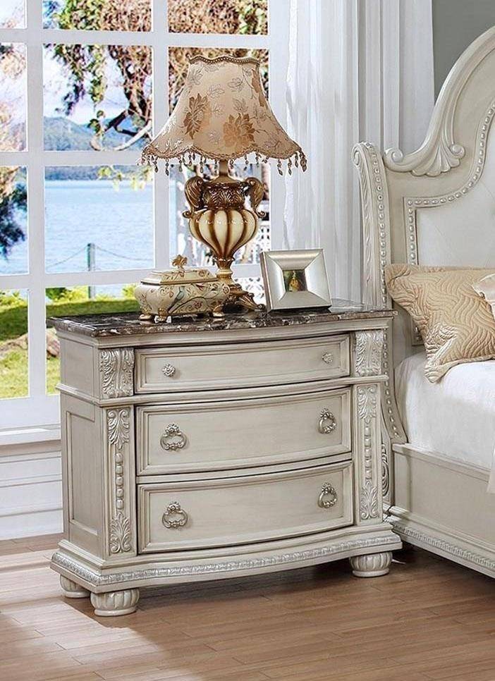 Stanley antique clearance white bedroom set