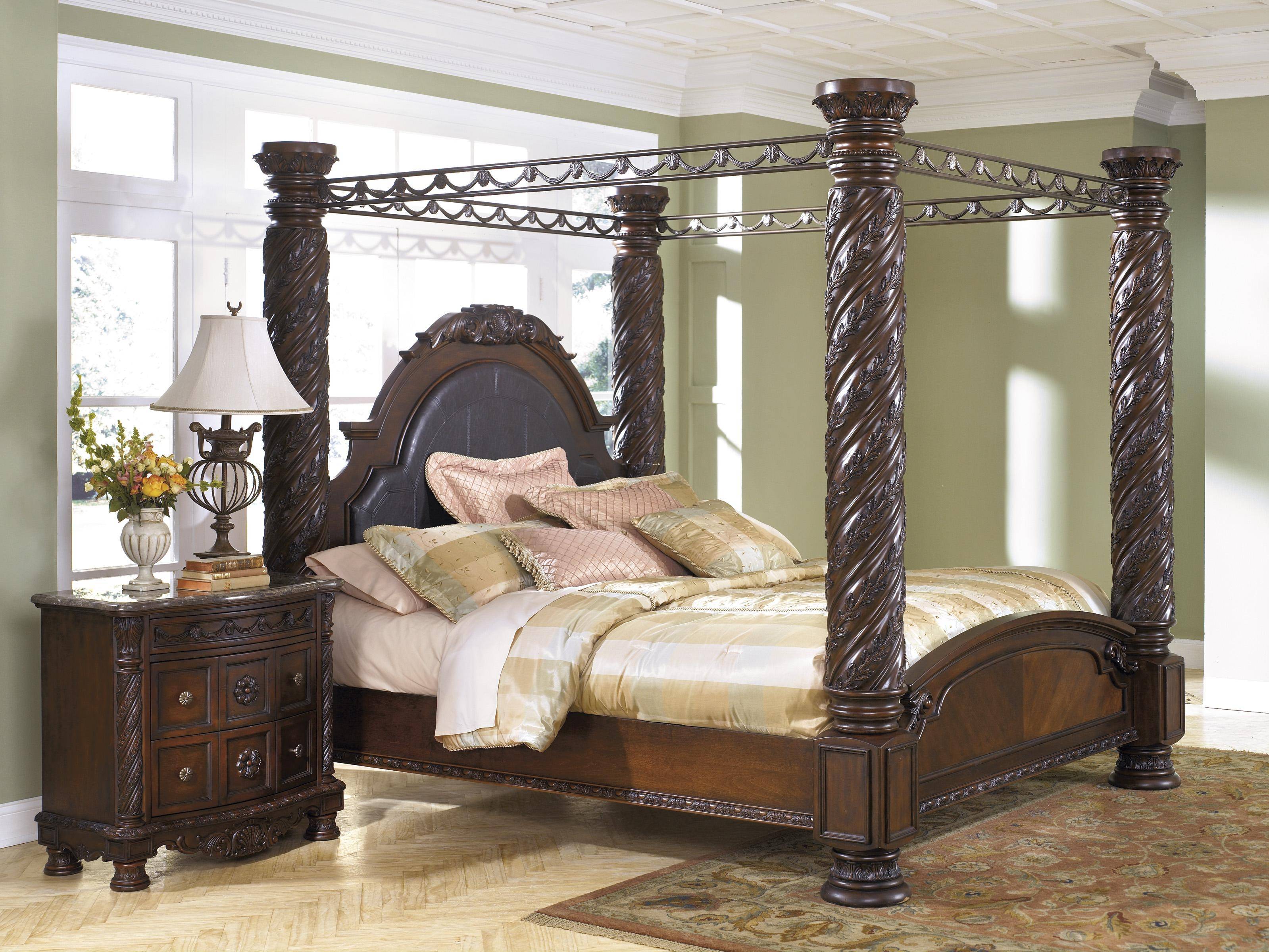 ashley canopy bedroom furniture