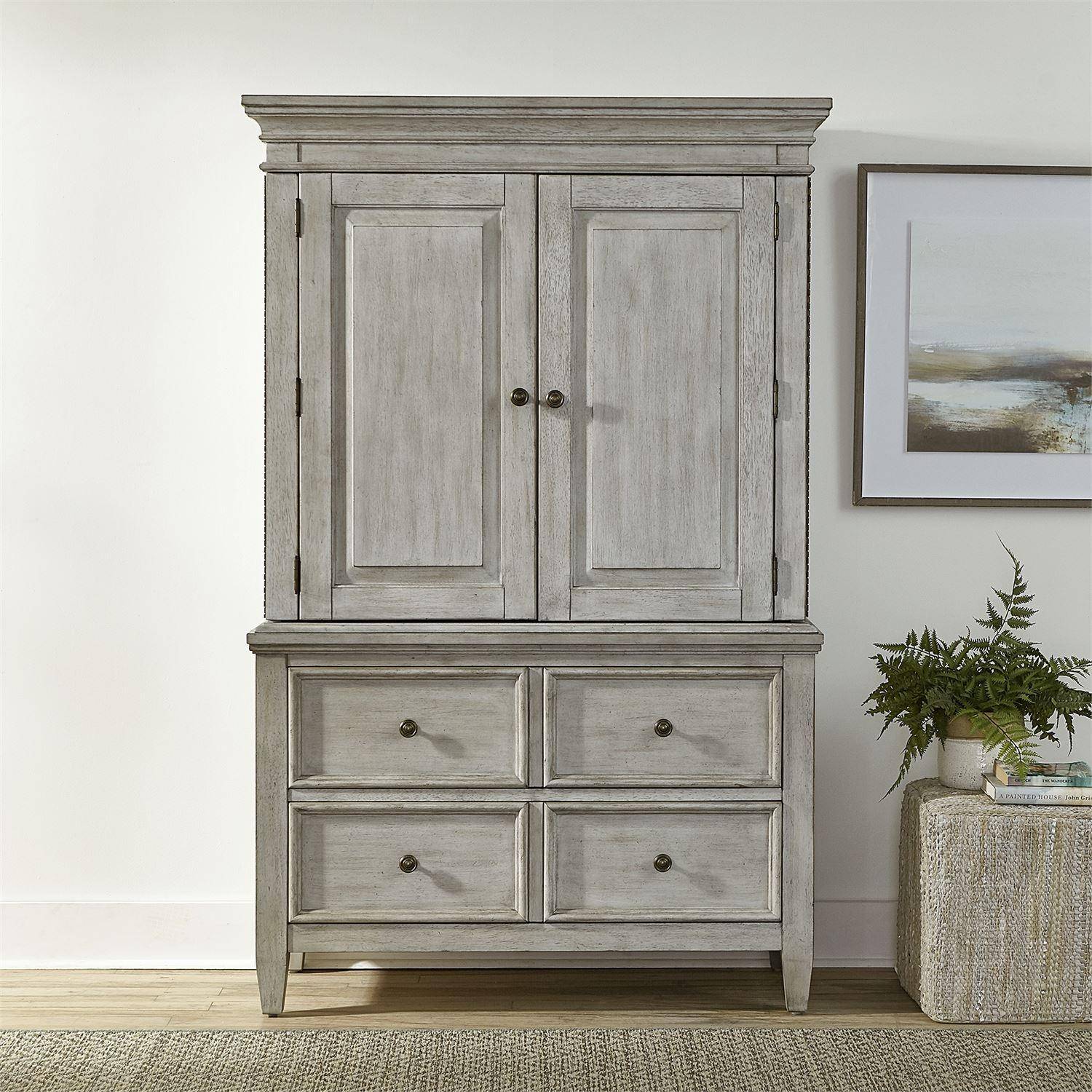 Buy Liberty Furniture Heartland (824-BR) Armoire Armoire in White, Wood ...