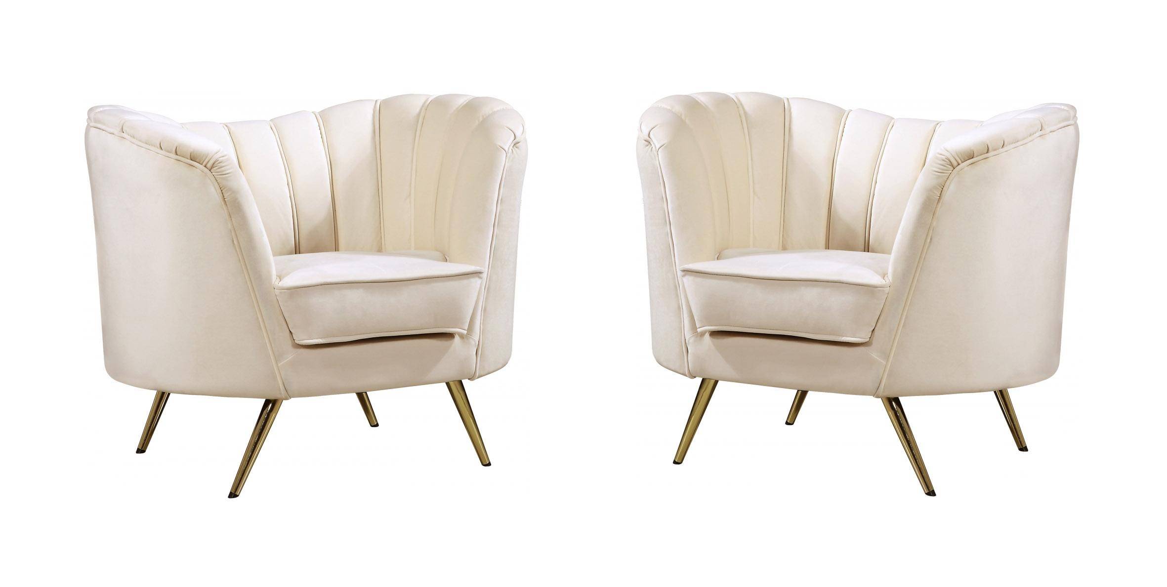 Buy Meridian Margo Accent Chair 2 Pcs In Cream