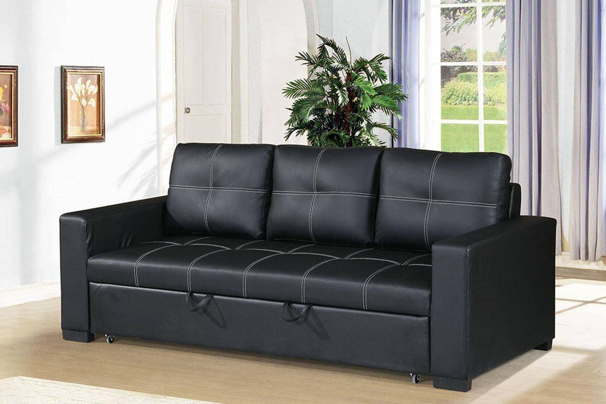 1 mercury row benitez faux leather convertible sofa