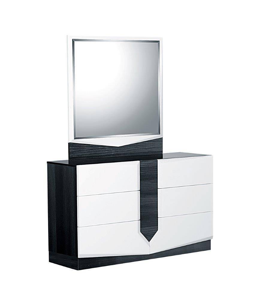 Buy Global Furniture Hudson King Panel Bedroom Set 5 Pcs In Gray White Wood Metal Veneers Online