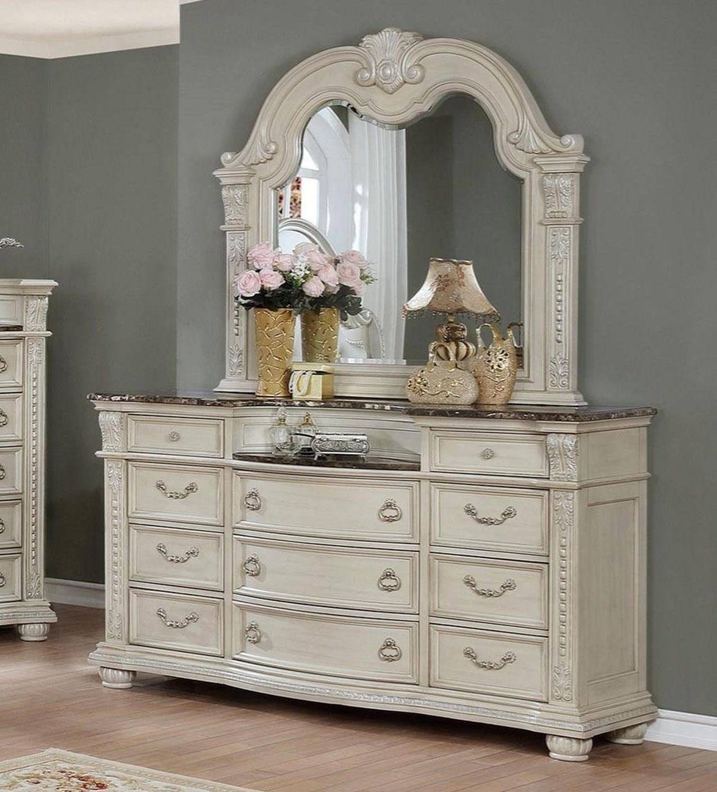 Stanley Collection Bedroom Set, Antique Platinum Finish B9506