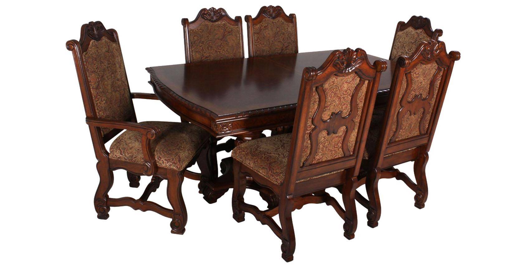 Traditional Cherry Dining Room Set / Cherry Wood Dining Room Furniture Countryside / This traditional ivory finish dining room set is an elegant addition to your house decor.