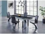     
D88DT-BL W/D88DC-BL DINING SET -5 Global Furniture
