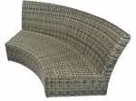     
Contemporary Athena Patio Curved Circular Sofa Set in Wicker
