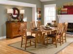     
Rustic Cattail Bungalow Dining Table Set in Top grain leather

