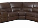     
Contemporary Channing 6pc power sectional in Faux Leather

