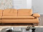     
(EK-LB119-YO Set-5-LHC ) Sofa Chaise Coffe Table and 2 Ottomans Set
