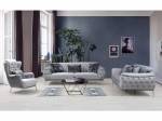     
Contemporary Barcelona Sofa and Loveseat in Velvet
