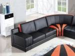     
Modern AE-L901M-BK.W Sectional Sofa Living Room Set in Bonded Leather
