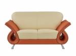     
Contemporary U559 Sofa Loveseat and Chair Set in leather gel
