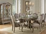     
Classic, Traditional Florentina Dining Table Set in Faux Silk
