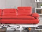     
Modern Sofa Chaise Coffe Table and 2 Ottomans Set by American Eagle EK-LB119-RED
