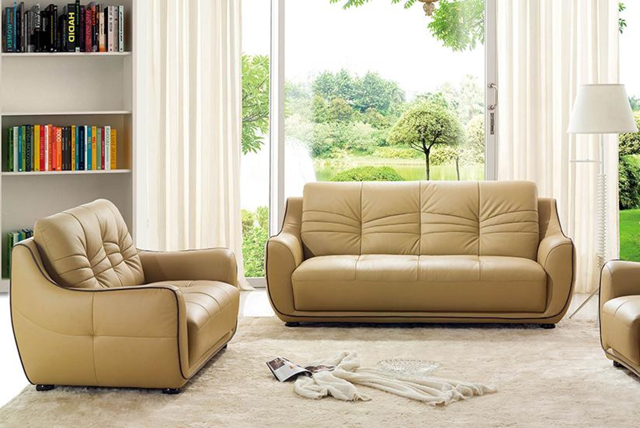 2088 sofa leather by esf w options