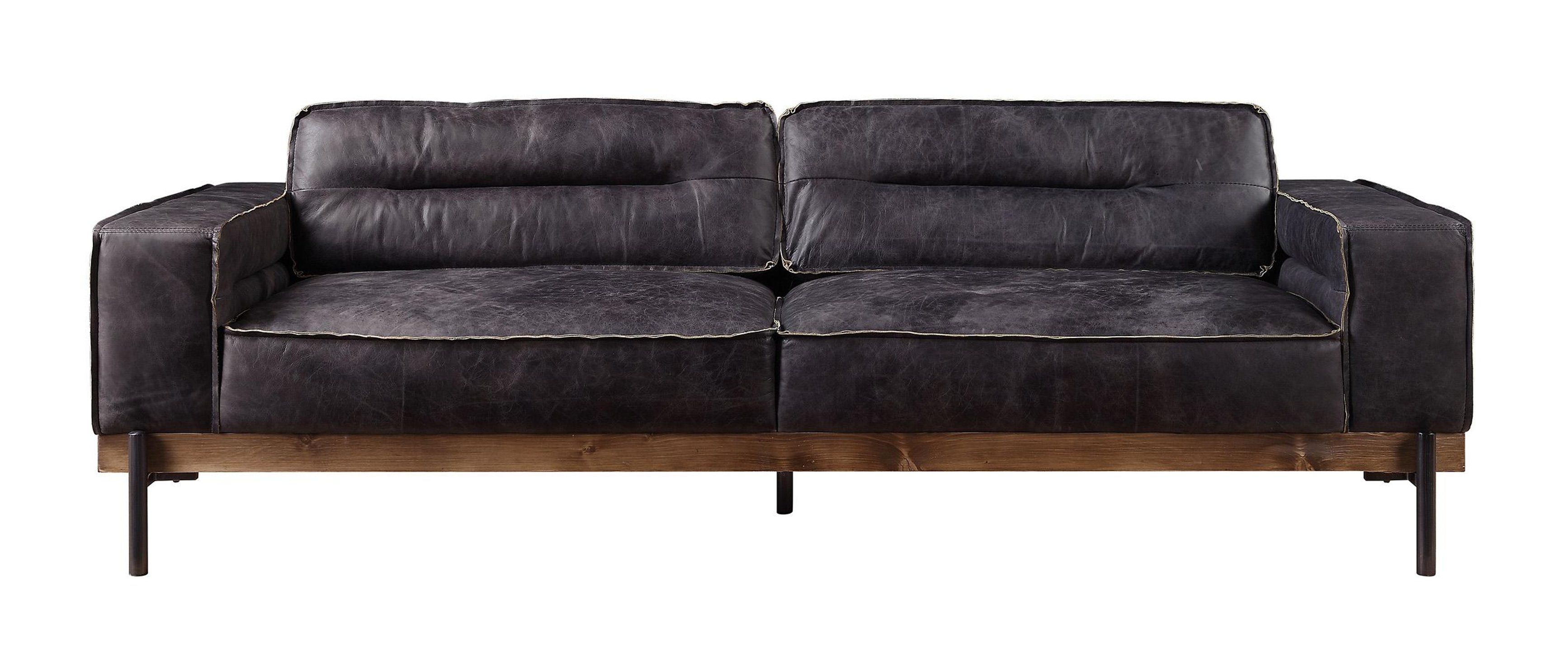 williston forge buda leather sofa