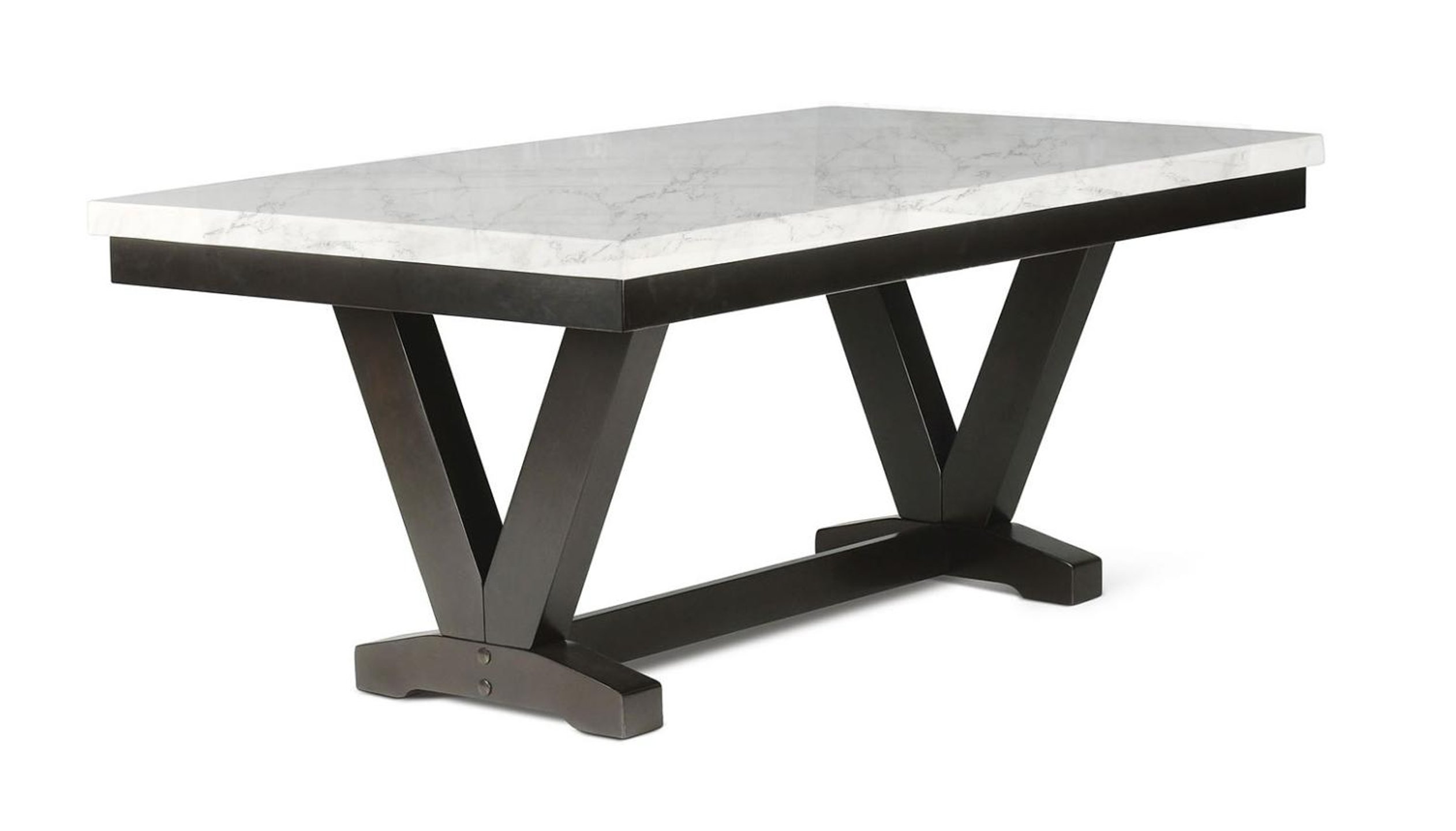 Buy Crown Mark Tanner Dining Table in Black / White, Marble, Fabric online