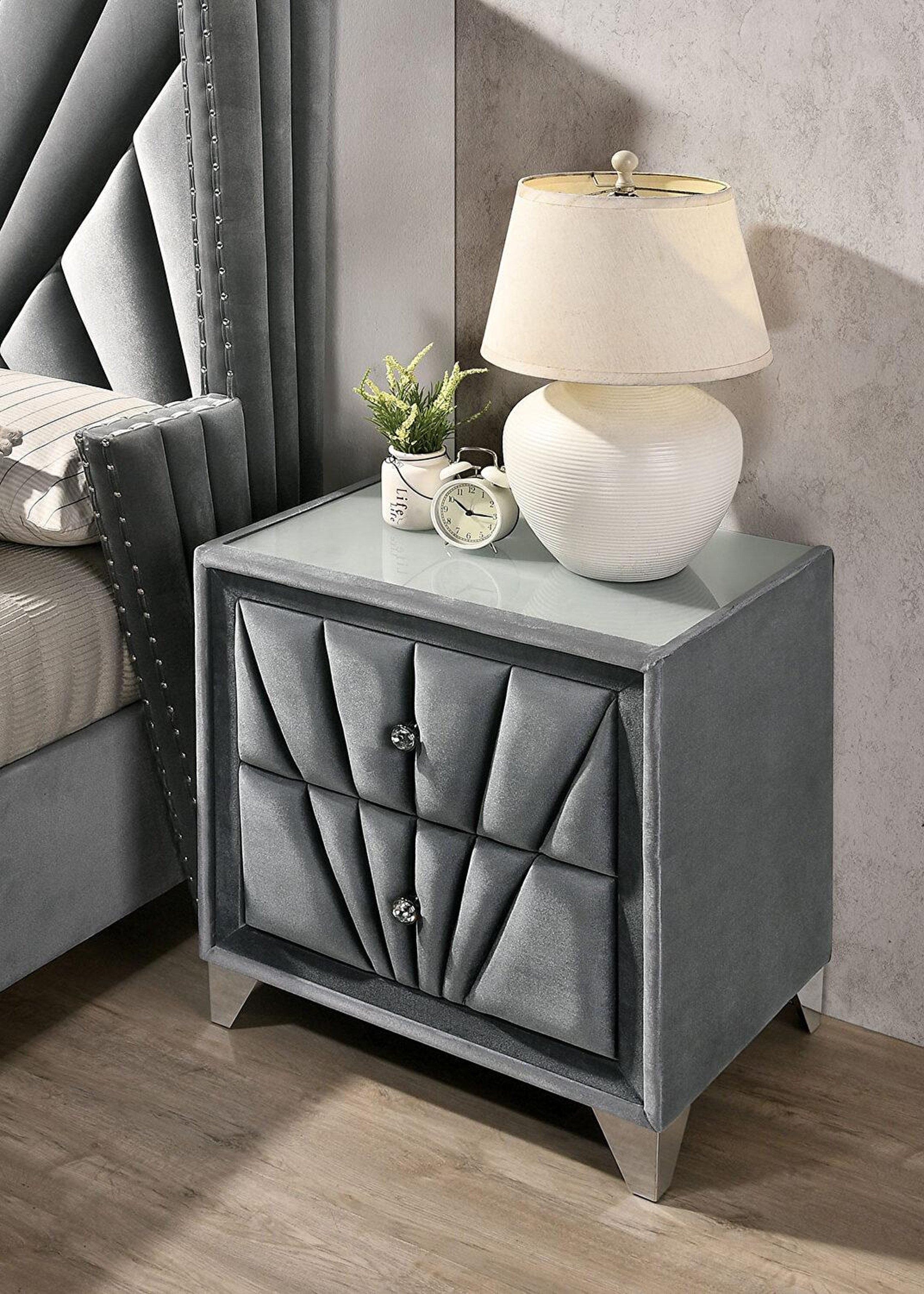 Buy Furniture of America CM7164-EK-3PC Carissa King Bedroom Set 3 Pcs ...