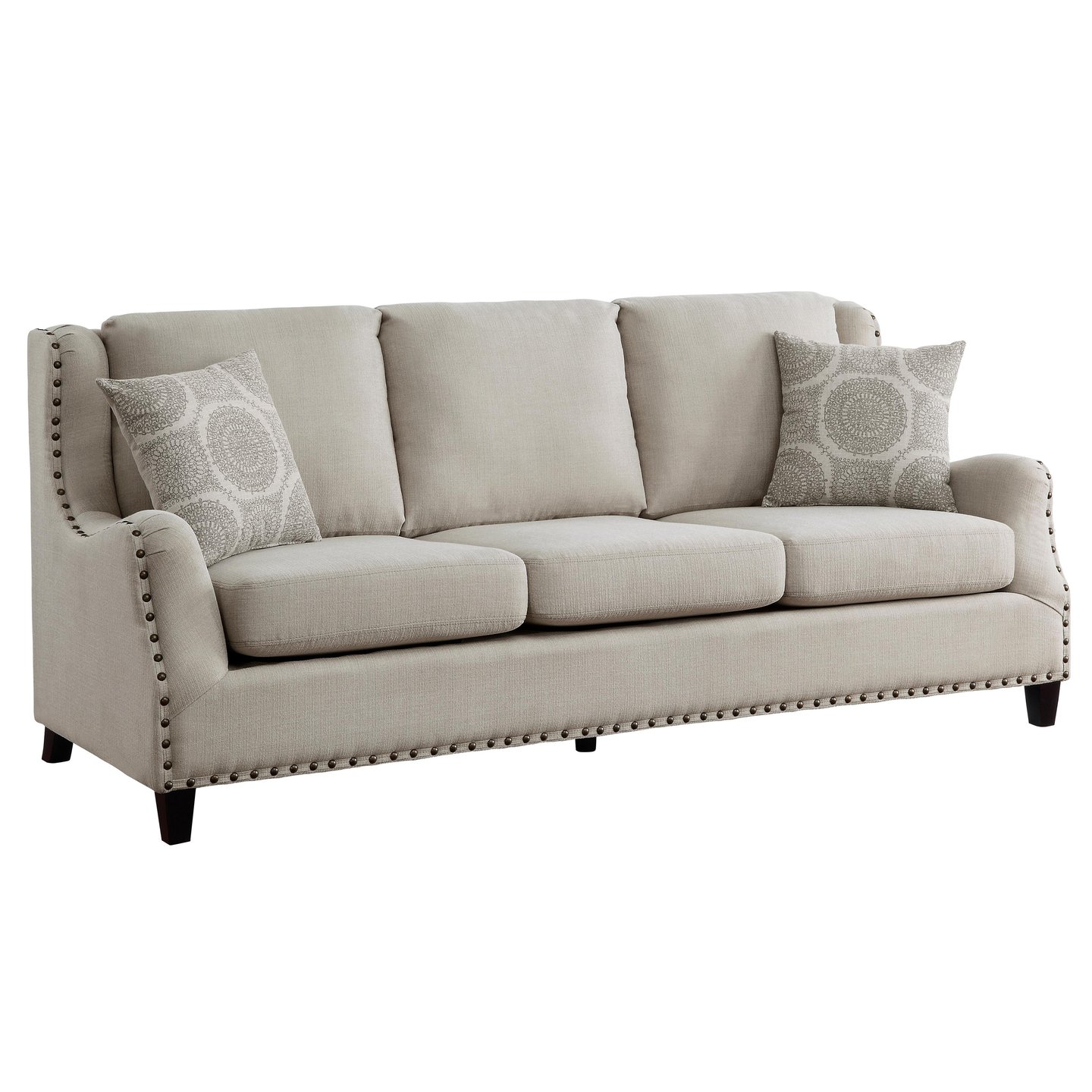 Buy Homelegance 9339BE-3 Halton Sofa in Beige, Textured online