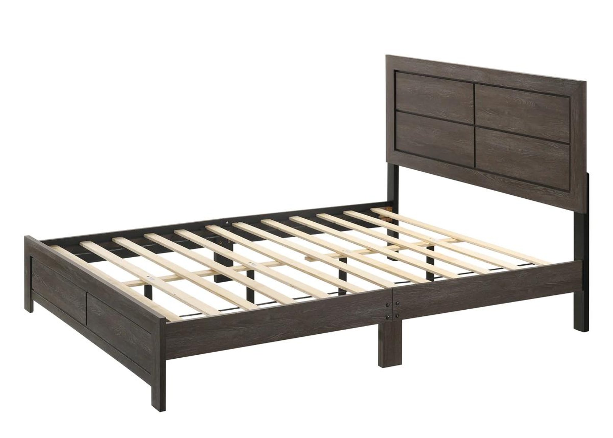 Buy Crown Mark Hopkins King Panel Bed in Black, Wood online