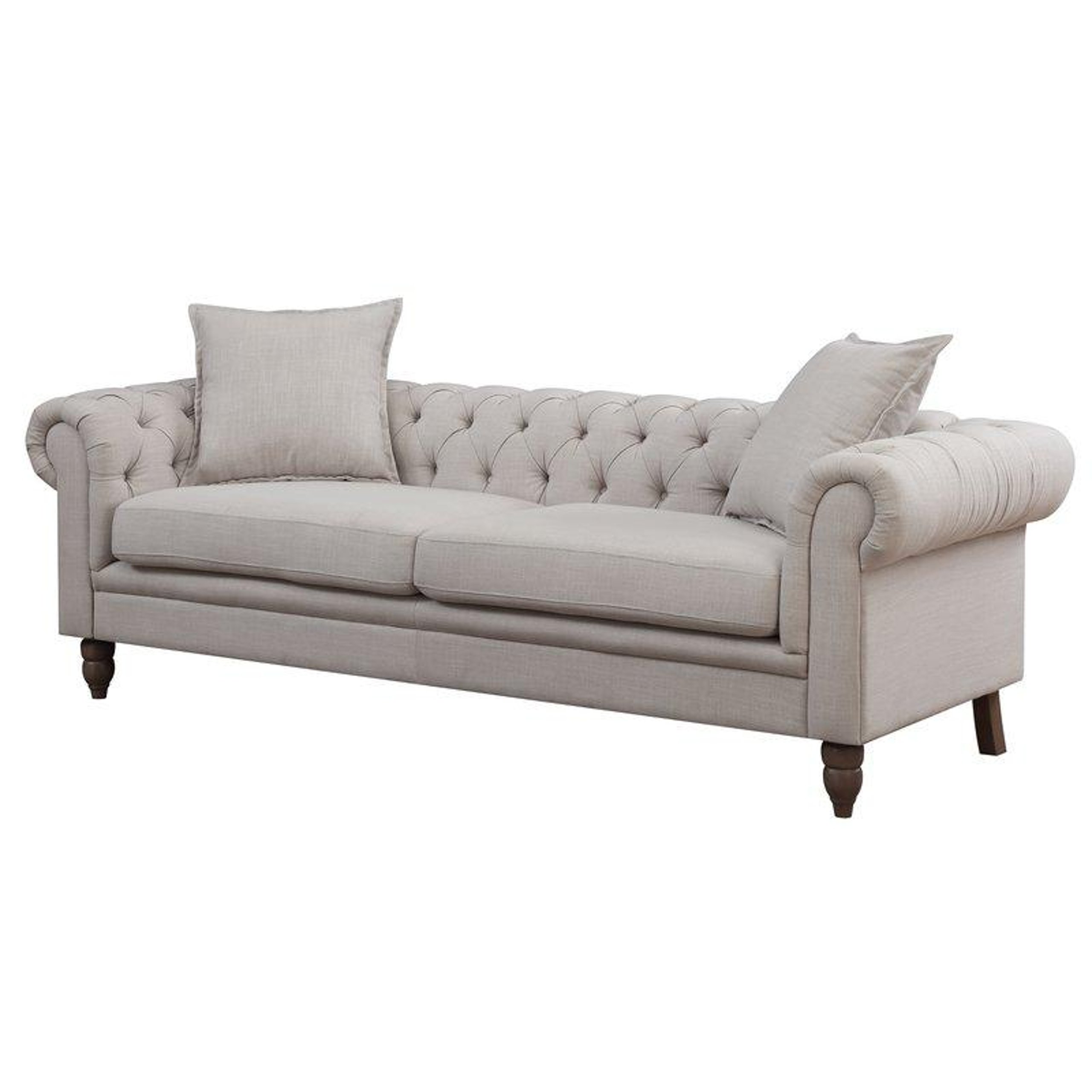 Buy AC Pacific Juliet Sofa in Gray, Fabric online